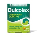 Dulcolax Stimulant Laxative Tabletler, Tahmin edilebilir ve Etkili Constipation Relief, Relieves Straining & Bloating, Bisacody 5 mg, 50 Count