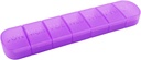 Haftalık Pill Organizer, Bir Gün, 7 Günlük Pill Box Konteyner, Matte Mor, Büyük 7 İlaç, İlaç, Balık Yağları, Tamamlar, Capsule, Tablet