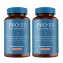 Bounty Pro-50 Probiyotik 50 Milyar CFU - Erkekler ve Kadınlar için 13 Strain Supplement - Digestive Health & Gut Support - Lactobacillus & Bifidobacterium - Gecikmiş Release Capsules, 2 Pack