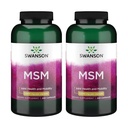 Swanson MSM - Temel Mineraller Hareketliliği ve Ortak Sağlık Desteklerini Destekliyor - Bağlayıcı Tound Health Including Cartilage, Collagen, & Hair - (240 Capsules, 1000 mg Her) 2 Pack