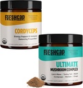 FreshCap Mushrooms Energy Sche (Cordyceps Toz ve Ultimate Mushroom Komplek Toz)