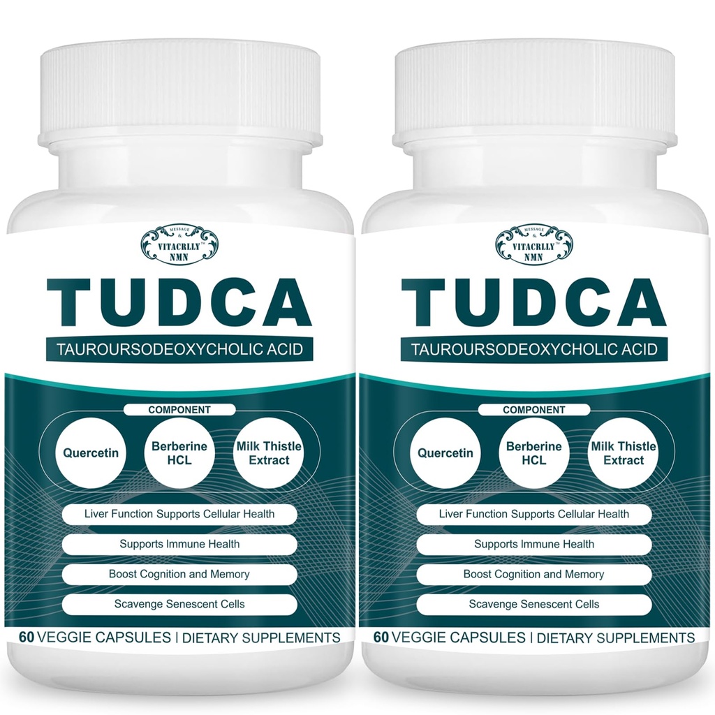 2200MG TUDCA Liver Supplements - Can Salts Supplement Kompleks for Liver Detox & Cleanse, Gallbladder Cleanse, Digestive Health 120 Capsules