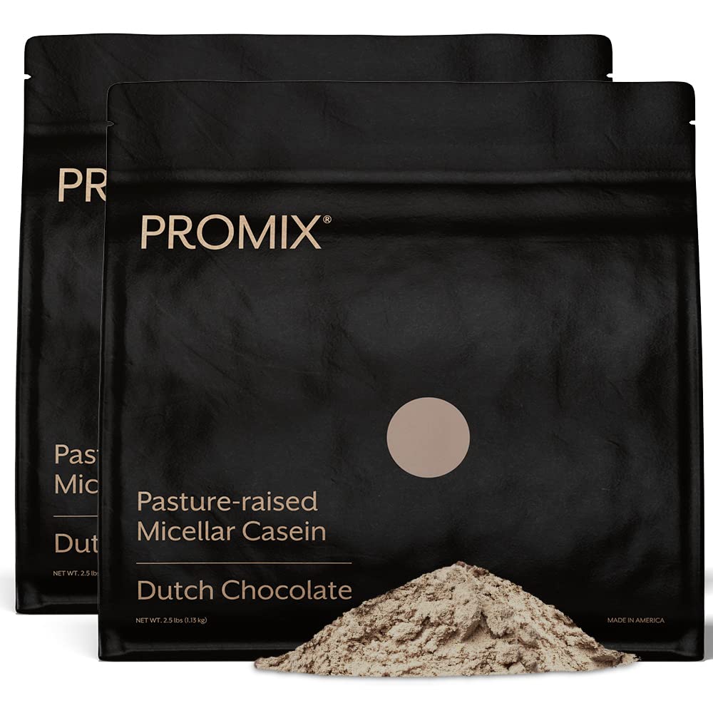 ProMix Beslenme Vakain Protein Tozu - Grass-Fed, Pasture Yükseltilmiş, Slow 25g Micellar Casein - 5.4g BCAAs Gluten Free, Sugar Free, Soy Free - Chocolate, 5lb