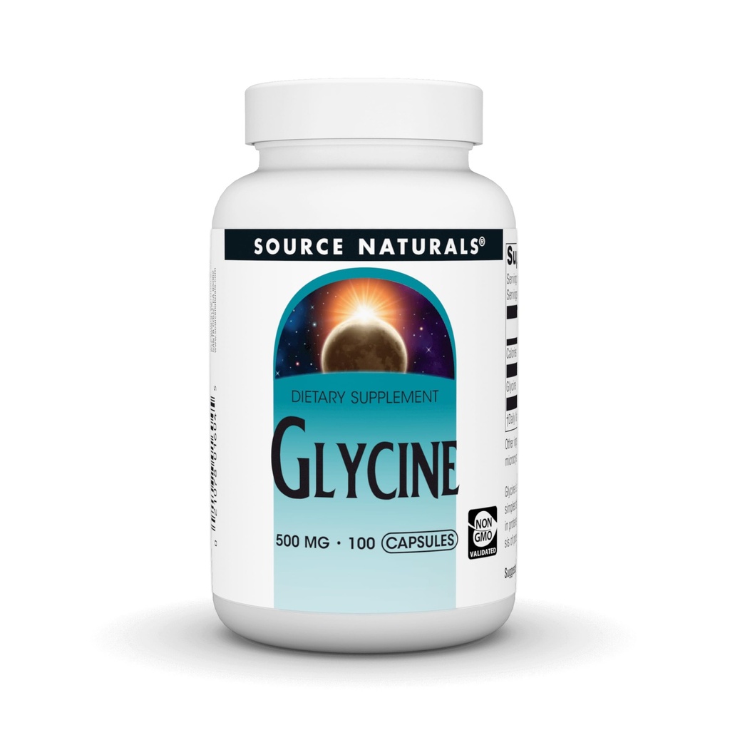 Source Naturals Glycine 500 mg Amino Acid Diyeter Supplement - 100 Capsules