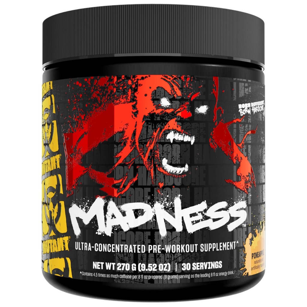 Mutant Deli | Pre Workout Toz Supplement Performansı ve Pump Mix L-Citrulline, Beta-Alanine, Taurine, L-Tyrosine | 30 Servis | Pinele