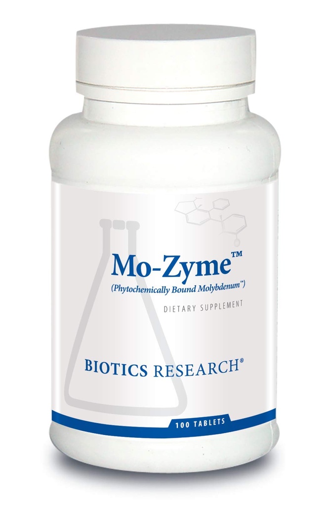 Biotics Araştırma Mo-Zyme Molybdenum 50 mikrogram, Liver Support, Detoxification, Essential Trace Element, Sağlıklı Metabolism, Antioksi Destek 100 Tablet