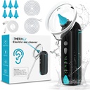 IrrigAU Yıkama Kulakları Temiz Su Kulak Temiz Elektrikli Kulak Temizlik Kiti 4 Basınç Modu Güvenli ve Etkili Kulak Irrigation Flushing Kit with 6 Sprey Nozzle
