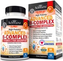 Vitamin C ile B Kompleksi En Az Apsiyon - Mecobalamin b12 & Folate Folic Asit Supplement - B1 B2 B3 B5 B6 B7 B9 Immune Energy & Nervous System Support - Non-GMO, 60 sayı