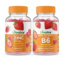 Lifeable çinko 50 mg + Vitamin B6, Gummies Sche - Great Tasting, Vitamin Supplement, Gluten Free, GMO Free, Chewable Gummy Gummy
