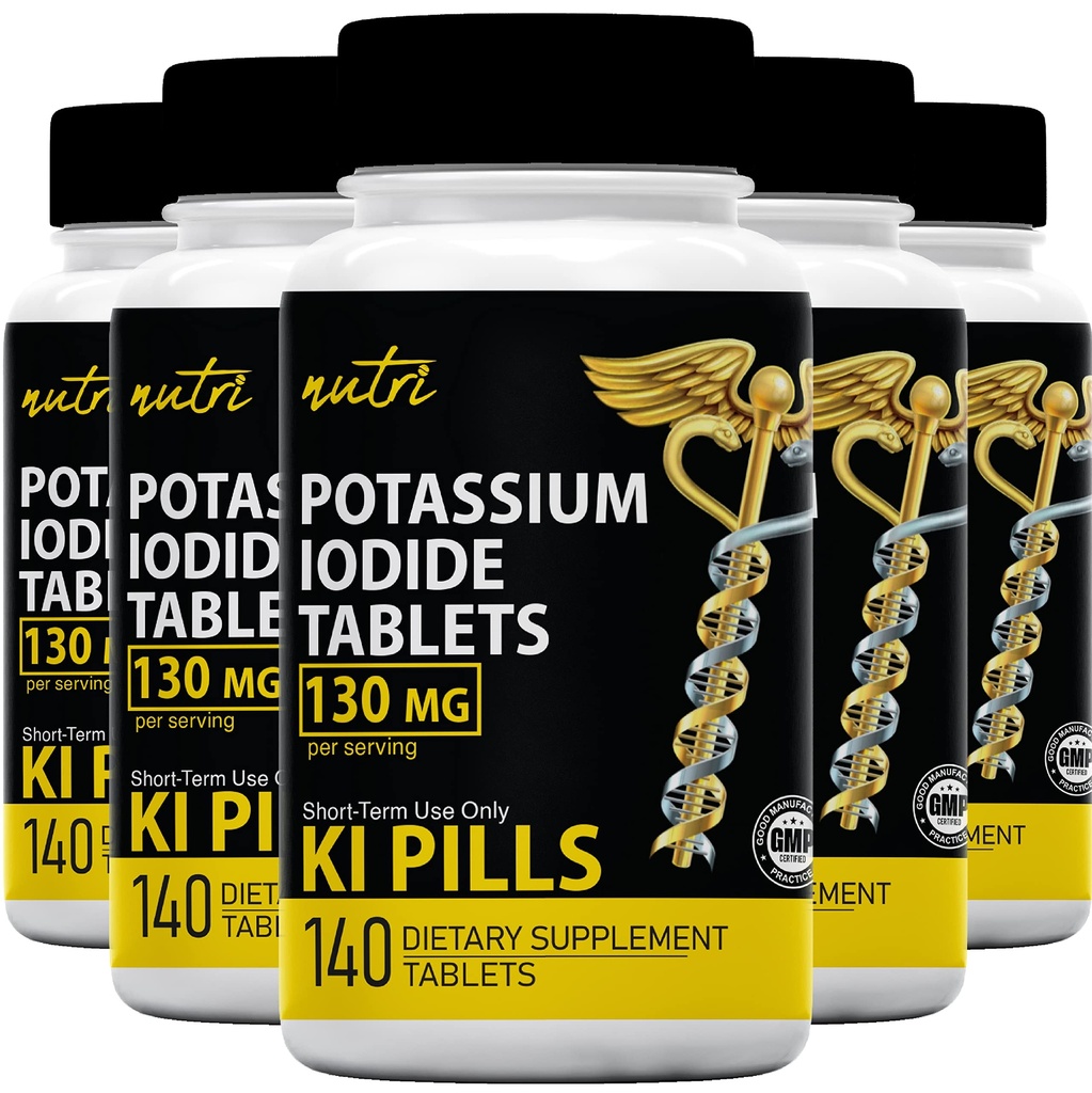 Nature's Fusions P properties Iodide Tabletler (Pazarlama 5) 130 mg - 700 Tabletler 10/2032 - YODO Naciente - KI Pills - Yoduro de Potasio