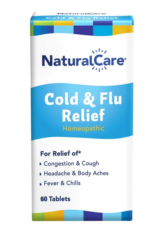 DoğalCare Cold & Flu Relief, Homeopathic Tabletler, 60ct | Congestion, Cough, Headache, Sore Throat, Runny Nose, Body Aches, Fire, Chills