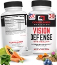 Yetişkinler için Göz Sağlığı Supplements - Destekler ve Göz Sağlığı A, Lutein, Taurin, Turmeric Root, Grape Tohumu ve Süt Butle Tohumu - Vizyon Savunma 60 Ctle