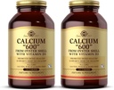 Solgaruba 600" - 240 Tablet, 2 Paket - Vitamin D3 ile Oyster Shell - Non-GMO, Gluten Free, Dairy Free - 240 Toplam Hizmetler