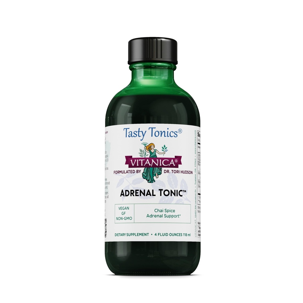 Vitanica - Adrenal Tonic, Adrenal Support, Vegetarian, 4 Ounce (Pazar Mayıs Vary)