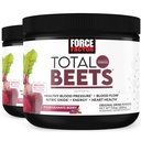 Kuvvet Faktörü Total Beets, Superfood Tozu, Nitrates'i Circulation, Nitrik Oksit, Enerji, Endurance ve Stamina, Cardiovascular Heart Health Supplement, 60 Hizmet, 2Pack