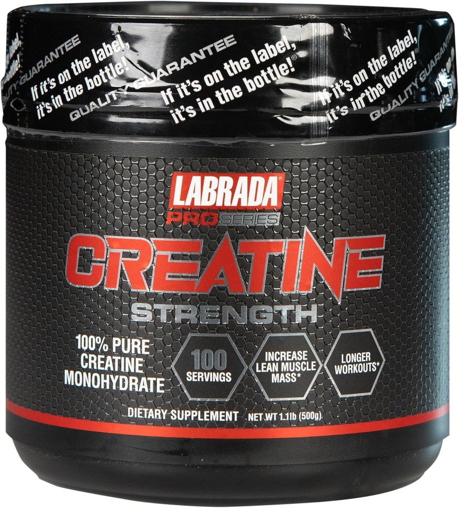 Labrada Pro Serisi Kreatine Strength, 100 Hizmet, 500 Grams