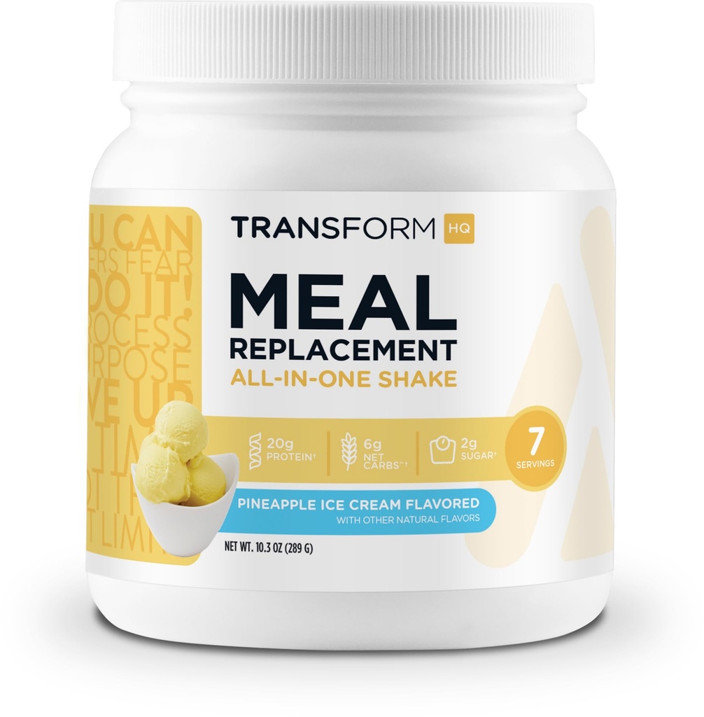 Dönüştürücü Meal Change Shake Toz 7 Hizmetler (Pineapple Ice Cream Flavored) - Gluten Free, Non-GMOMO
