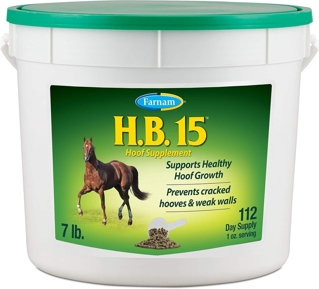 Farnam HB 15 Hoof Supplement, Sağlıklı büyüme 7 Pound, 112 Gün Supply