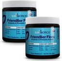 SUNBIOTICS Friendlier Flora - Prebiyotik & Probiyotik Toz for Women & Men with 20 Milyar CFUs of 4 Probiyotik Strains for Good Gut Flora, Immune System & Balanced Microbiome - Vanilla, (Pack of 2)