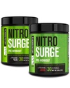 Jacked Factory NITROSURGE Pre Workout Supplement for Energy, Instant Strength Gains, Clear Focus, & Intense Pumps (Arctic White, 30 Hizmet & Cherry Limeade, 30 Hizmet)