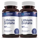 Lityum Orotate Supplement 10 mg, 60 Vegetarian Capsules. Memory ve Duygusal Wellness'ı destekler. Magnezyum Stearate Free Supplements. (2)
