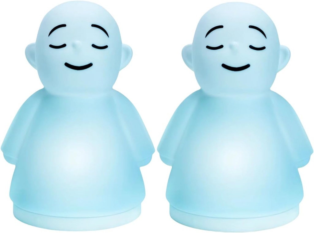 2 Zihinsel Meditasyon Anksiyete ve Stres Yardım Aracı, Yetişkinler Çocuklar için Eşyaları Rahatlayın, 1 Touch Breathing Night Light