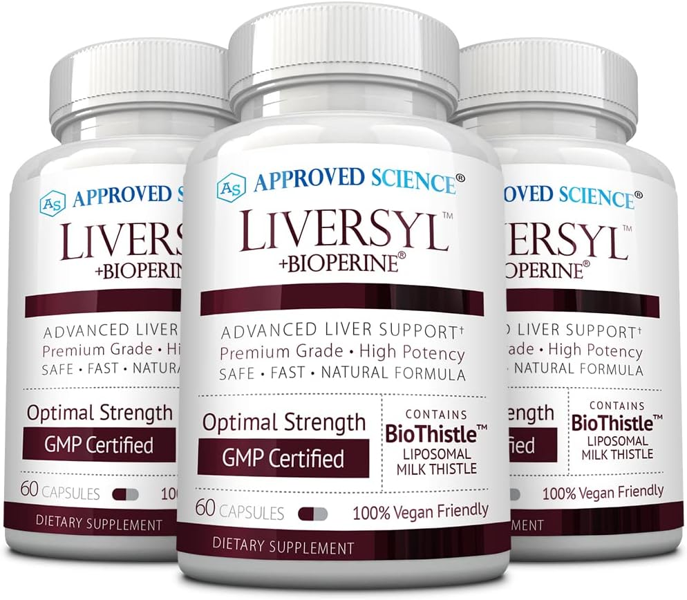Onaylanmış Bilim Liversyl - Optimal Canlı Fonksiyonlar - Temiz ve Detox - Hızlı ve Etkili - Süt Butle, Artichoke Extract ve Bioperine - Vegan - 180 Kont - 3 Ay Supply - ABD'de Yap
