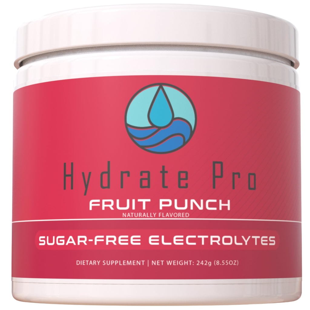 Sugar-Free Electrolyte Toz | 1000 mg High-Sodium Electrolyte Kompleksi | POTS Destek & Keto Flu Önleme | 45 Hizmet Doğal Hydration (Fruit Punch)