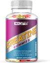 Kretine Gummies | Tinatine Monohidrat | Kas Büyüme ve Güçlü | Workout Recovery | Natural Flavors