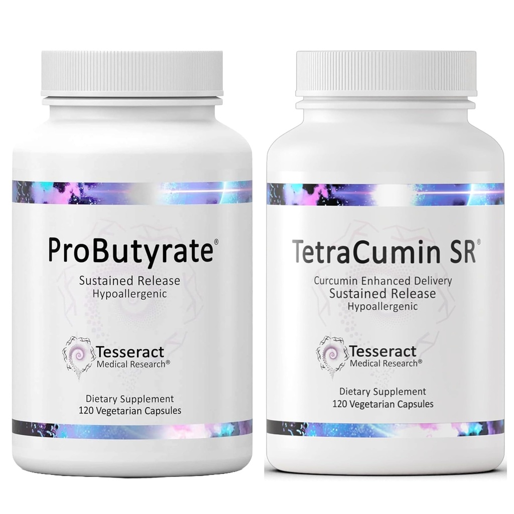 Tesseract Medical Research ProButyrate Gut Health Supplement, Butyric Asit Kompleksi ve TetraCumin SR Ortak Destek Supplement, Sustained Release