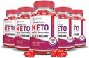 Justified Laboratories (5 Pack Keto Drops Keto ACV Gummies Extreme 2000MG Chem Drops Keto Gummies Advanced Formula Apple Cider Vinegar with Pomegranate Beet Juice B12 Vegan Non GMO 300 Gummys