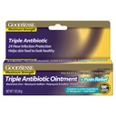 GoodSense maximum Strength Triple Antibiyotik Ointment artı Pain Relief - Soothes Painful Cuts, Yararlar ve Burns, Enfeksiyonları Önleme, İlk Yardım Antibiyotik, Dış Analgesic, 1 ozment