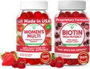 Lunakai ABD Kadınlar Multivitamin & Biotin Gummies Sche - Energy & Hair, Skin, Nail Support – Doğal Flavored – 60 Non-GMO Gummies Her Şeyleri
