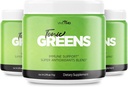 Tonic Greens Toz Vitamini Tamam Resmi Formula - Doğal Yeşil Plastik Plastik Ekstra Güç - BCAA L-Glutamine Vitamin B6, Devrimci Enerji Fix Çözüm Yorumları (3 Paket)
