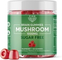 FIOR Naturally Sugar-Free Mushroom Gummy Total Mushroom Blend Supplement, 60 Count, Multi Mushroom Complex, Lions Mane, Chaga, Cordyceps, Reishi, Turkey Tail, Maitake, Shiitake, King Trumpet