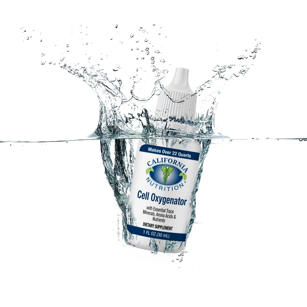 Hücre oksijenatörü oksijen Boost, 1fl oz (30 ml), Hücre Gıda Oksijeni Çinko ile Geri Döndü, Destek Immune Sistemi, Sıvı Oksijen Diyeti Tamam, Trace Minerals & Amino Asits