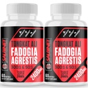 2400 mg Fadogia Agrestis Tongkat Ali Supplements - Üçüncü Parti Test Edildi - 1400 mg Fadogia Agrestis & 1000 mg Tongkat Ali, Maksimum Güçlü, Kas Mass & Athletic Performans, 2 Packs