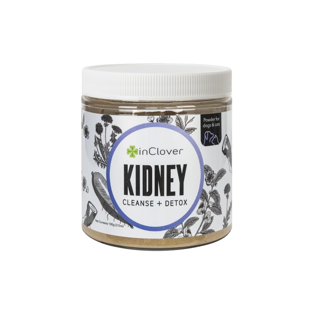 InClover Kidney - Köpek ve Kediler için Hak ve Acil Sağlık Tamamı - Resveratrol (Kırkaha'da Sınır), L-Carnitine & D-Mannose - Sağlıklı Bir Urinary Tract ve Optimal Renal Fonksiyonlarla
