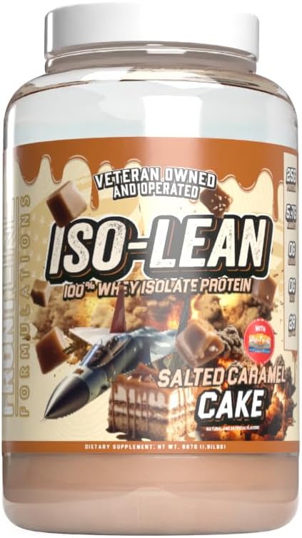 Isolean, 100% Whey proteini Isolate, Hızlı Aborpsiyon, Iso Lean, Low Sugar, Maxising Recovery, 25 Grams Per Servis, Veteren Kendi ve Kontrollü 28 Hizmet, Salted Caramel Kek)
