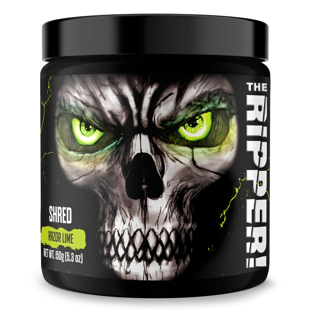 JNX SPORTS The Ripper! Fat Burner Men & Women için İşout - Termogenic Fat Yan Toz & Appetite Suppressant, Boost Energy & Endurance – Razor Lime, 30 Hizmet