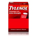 Tylenol Ekstra Güçlü Acetaminophen Caplets, 500 mg, Ağrı Yardımı ve Ateşi Baş Ağrısı, Geriache, Toothache, Menstrual Cramps & Pain, Travel-Friendly Packaging, 2Caplet Pouches, 50 Countlet