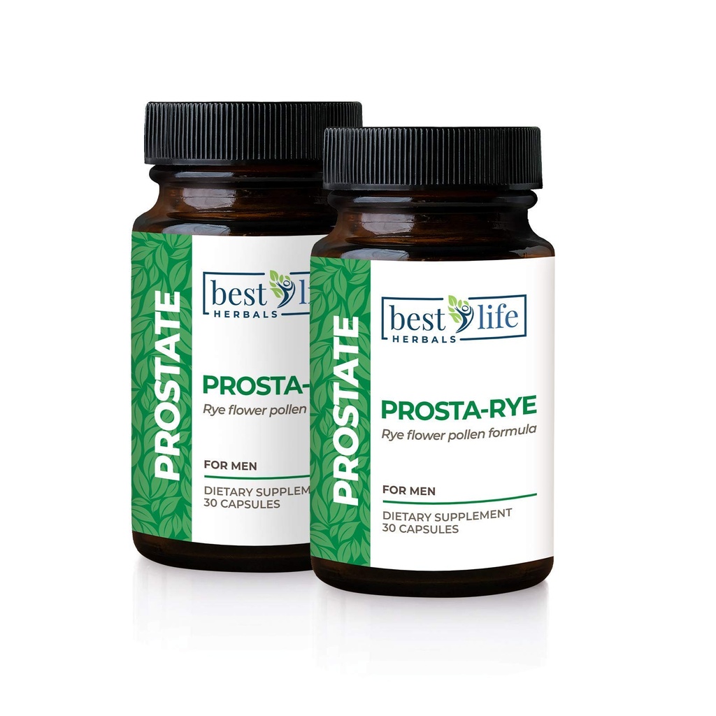 En İyi Hayat Herbals Prosta-Rye - Erkekler için Doğal Prostate Supplement Bir Enlarged Prostate, Frequent Urination, Overactive Bladder - 2 Şişe, 60 Capsules