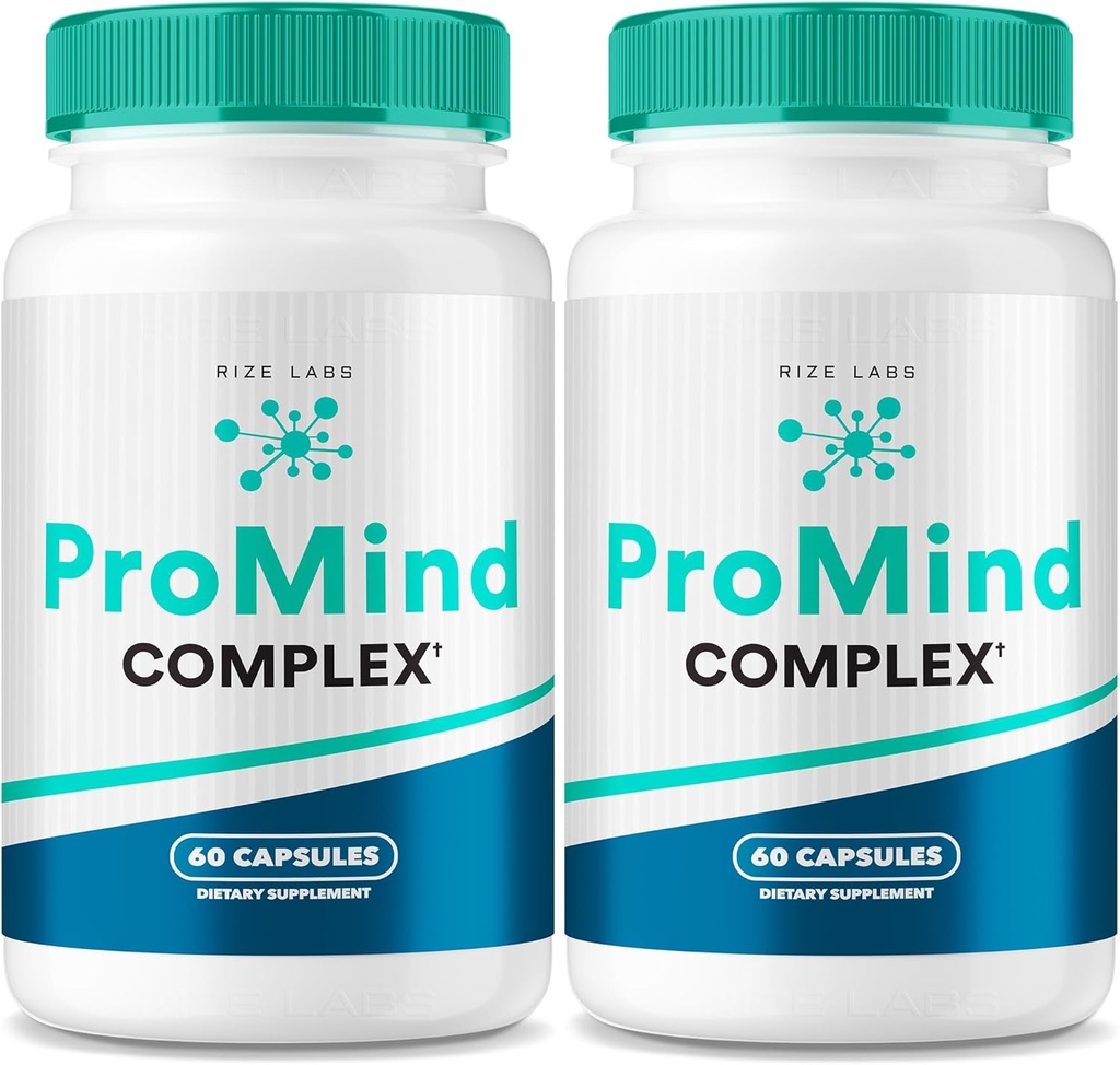 rize labs ProMind Complex Supplement, Organic Memory Supporting Formula, ProMind Complex to Strengthen The Brain, ProMind Complex Used to Boost Memory, Pro Mind Reviews (120 Capsules) (Pack of 2)