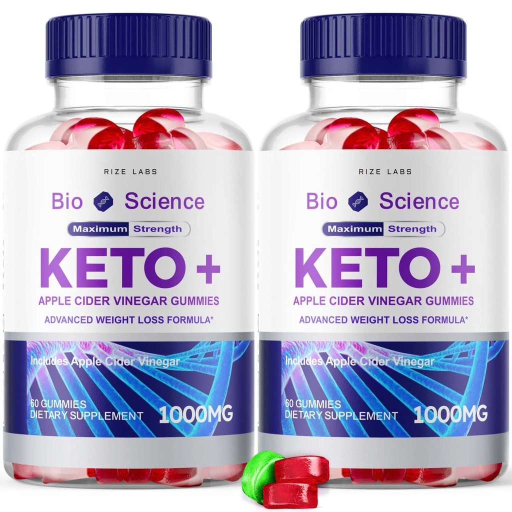 Laboratuarları - Biyo Science Keto Plus Kilo Kaybı, Ekstra Kuvvetler, Gelişmiş Formula Apple Cider Vinegar Gummies (120 Gummies) (Pack of 2)