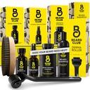 Ayıd Club Gelişmiş Ayıd Büyüme Kit - Derma Roller, Büyüme Yağı, Vitaminler ve A Vitamini, Şampuan ve Boar Bristle Fırça - Hediye seti - Cedar