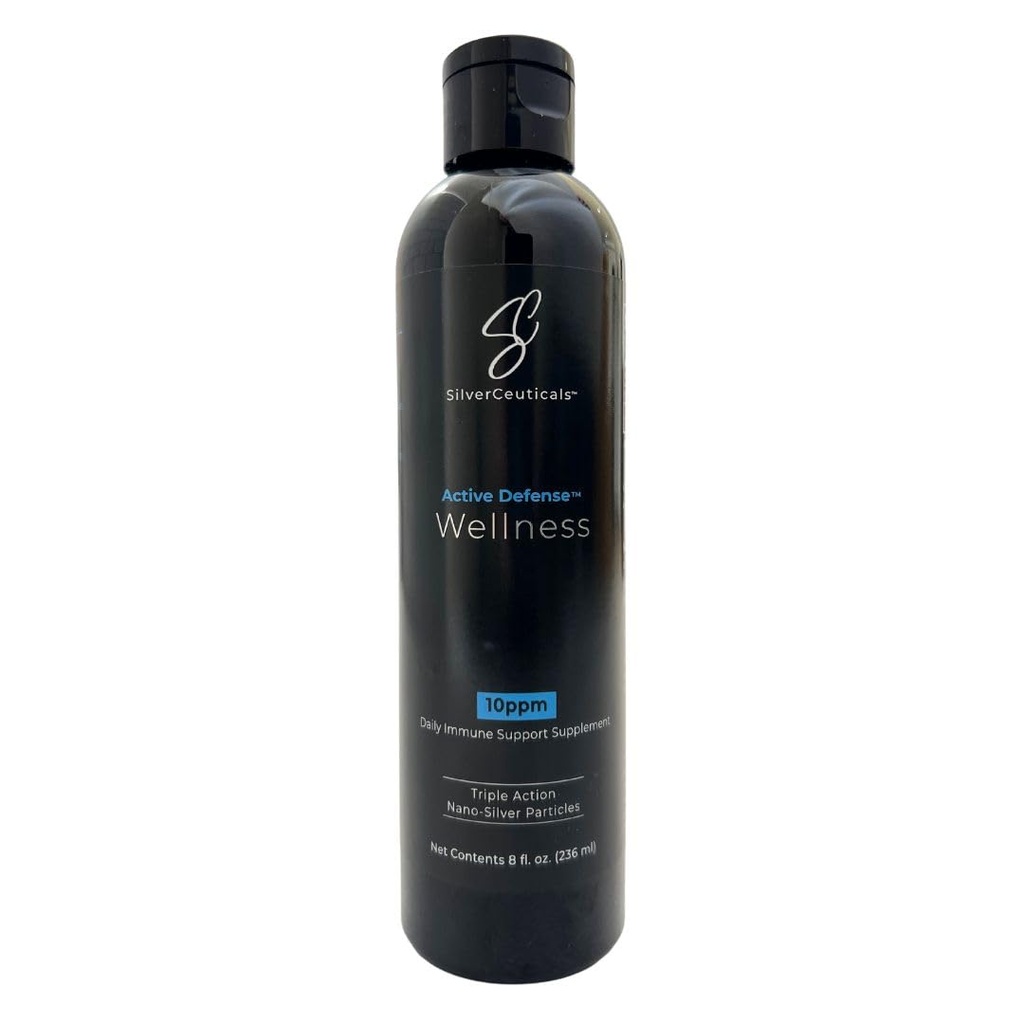 Colloidal Silver w/Nano Teknolojisi - 10ppm 8oz - 8X Daha Etkili - Doğal Immune Desteği - Hasta Günlerini Kurtar - 5 & Up - Outperforms Higher PPM Silvers - No Taste & Chicken - 3rd Parti Tested