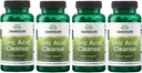 Swanson Uric Acid Cleanse - Natural Supplement Proting Kidney Support - 7 Herbs Güçlü Bir Kombinasyon - (60 Veggie Capsules) 4 Pack