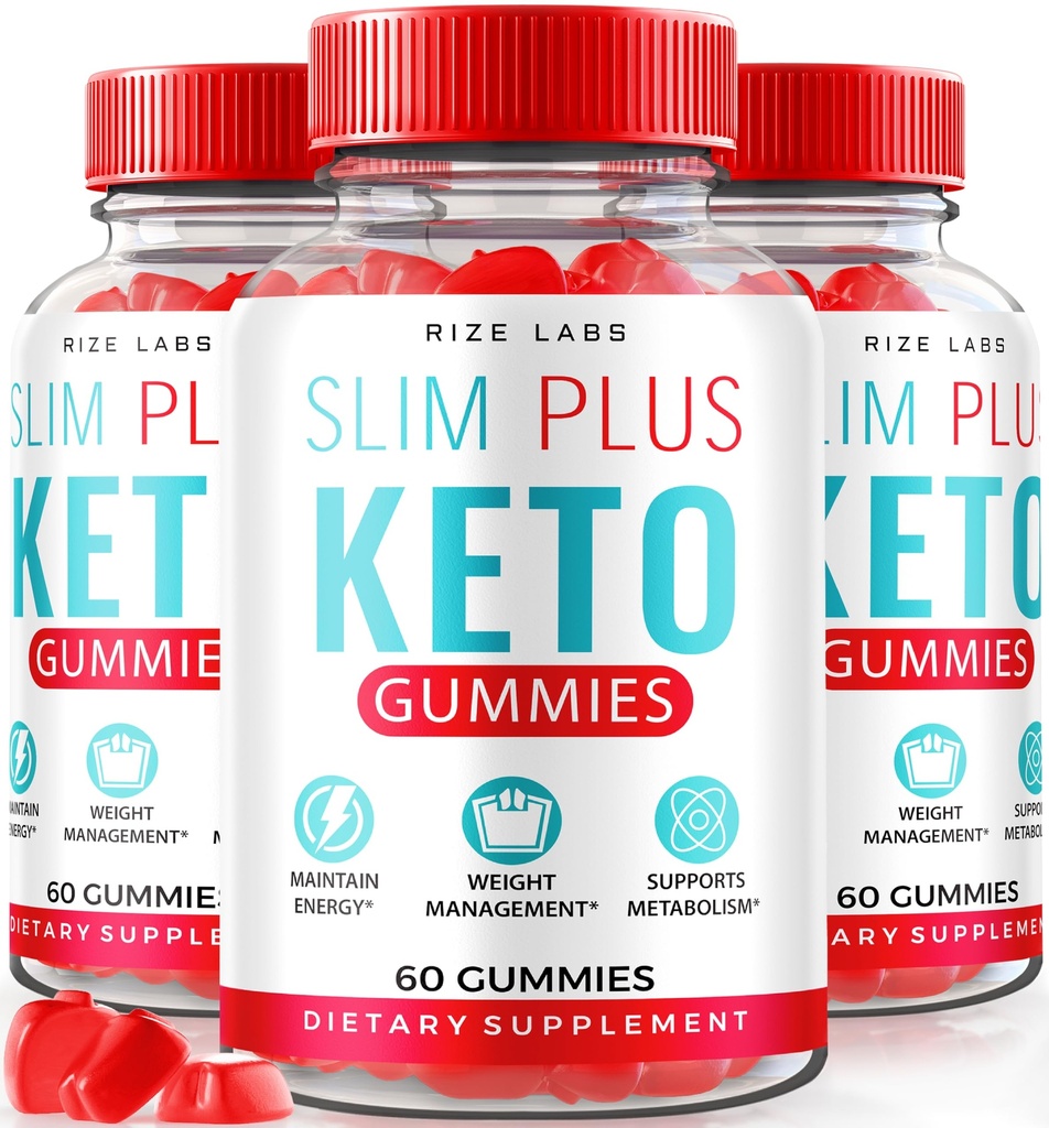 Laboratuvarları – Slim Plus Keto ACV Gummies for Advanced Kilo Kaybı, All Natural Apple Cider Vinegar Supplement (180 Gummies)