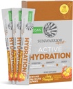 Sunwarrior Hydration Toz Elektrolyte Packets Toz B12 Elderberry | Juicy Pineapple Flavored 18 Stick Packs 126g Pouch | Vegan and Plant-Based Sugar Free